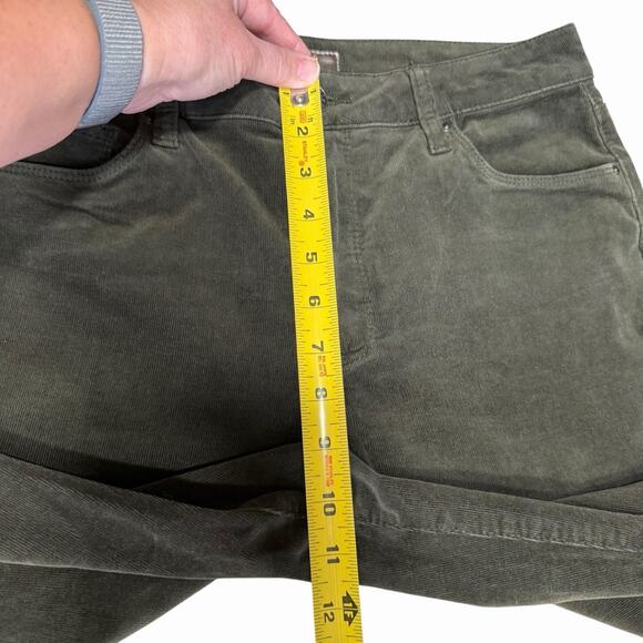 Kut From The Kloth Corduroys Womens Ana High Rise Fab Ab Flare Green Sz 6 Hippie - Picture 7 of 11